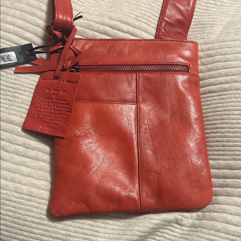 Latico Athena Orange/Red Crossbody Bag